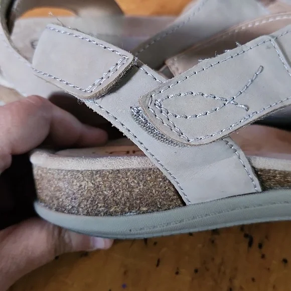 Earth Origins Womens Birdine Tan Slip On Slingback Sandals Shoes, Size 8w - Picture 6 of 10